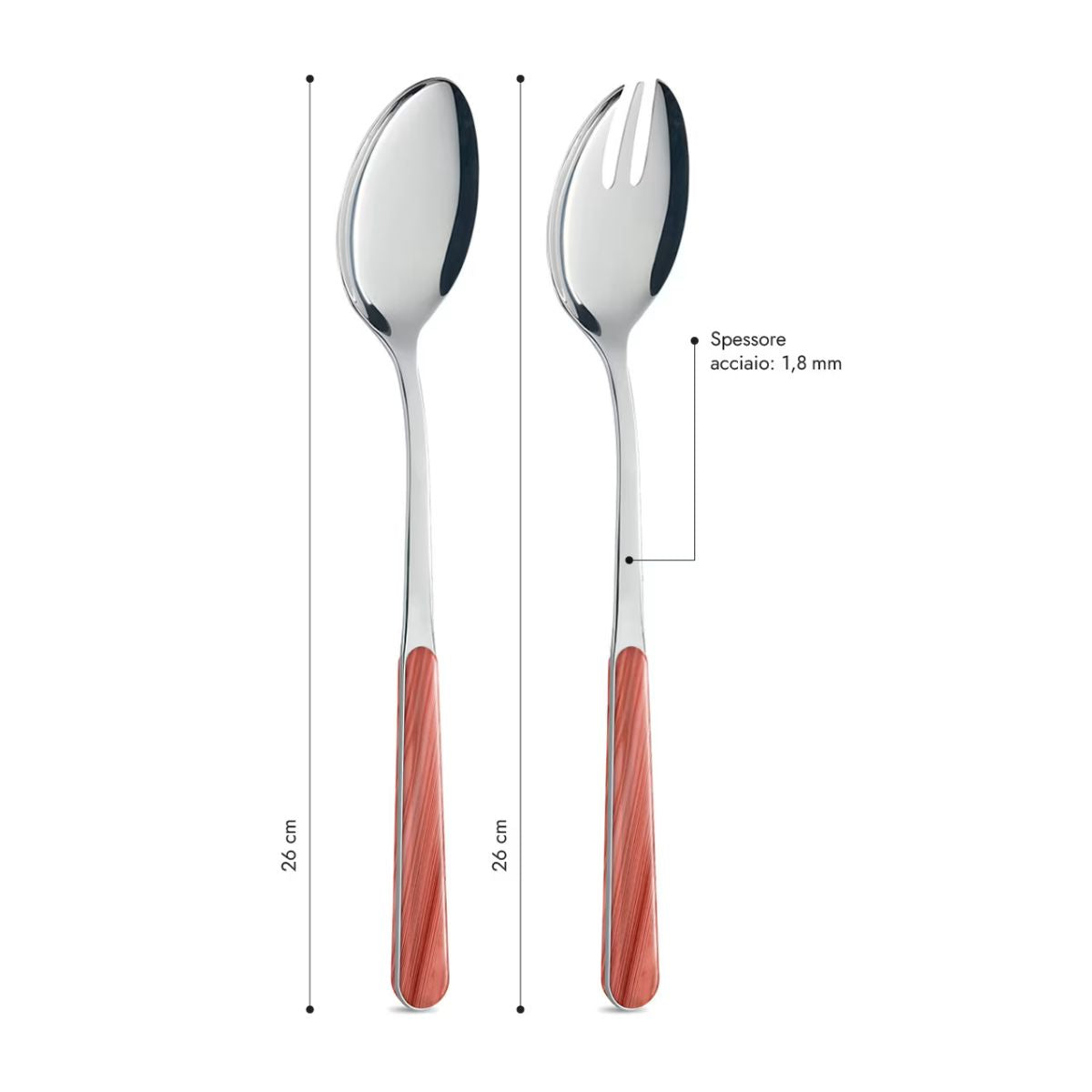 Coppia Insalata - Abete Rosa Corallo BD15500PC