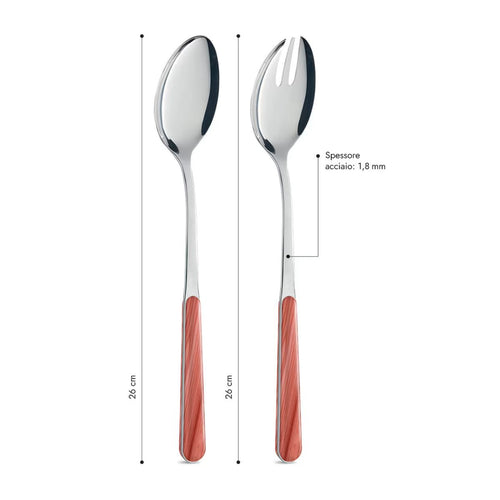 Coppia Insalata - Abete Rosa Corallo BD15500PC