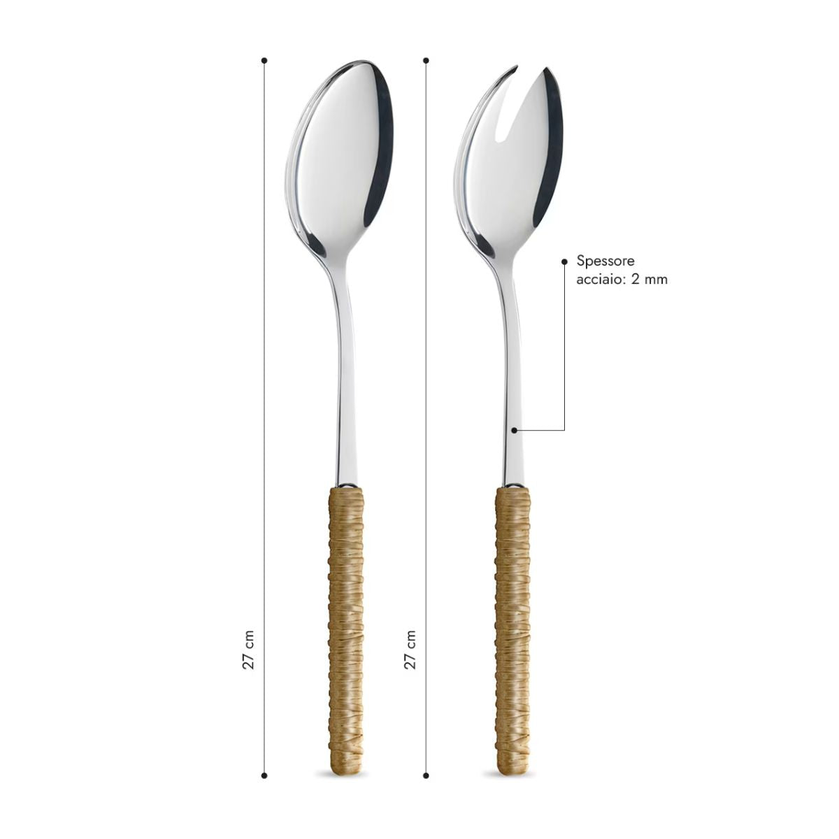 Coppia Insalata - Rattan Beige LD14301C