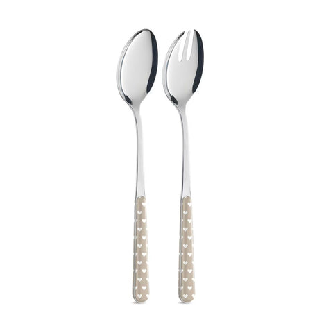 Salad Pair - Dove Grey Hearts BD14060PTL