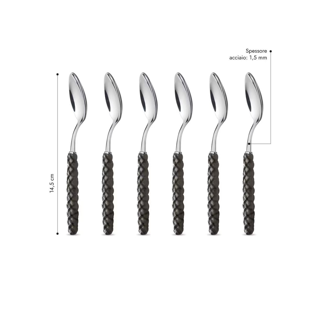 Coffee Spoon - Black Weave LD14203C