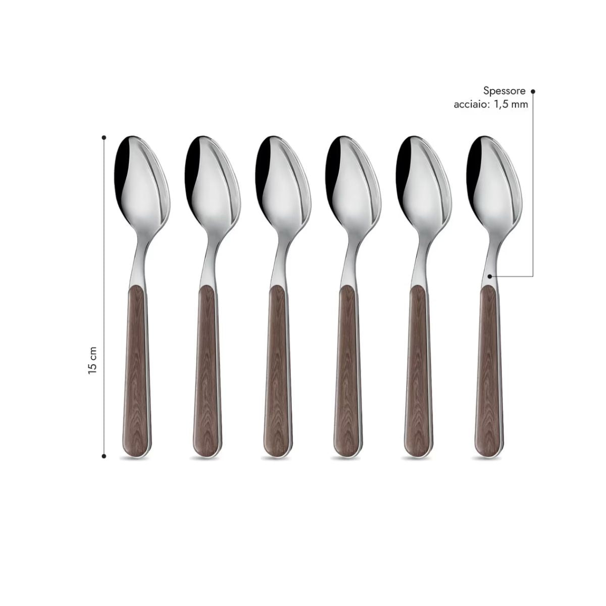6 Coffee Spoons - Acacia BD15005