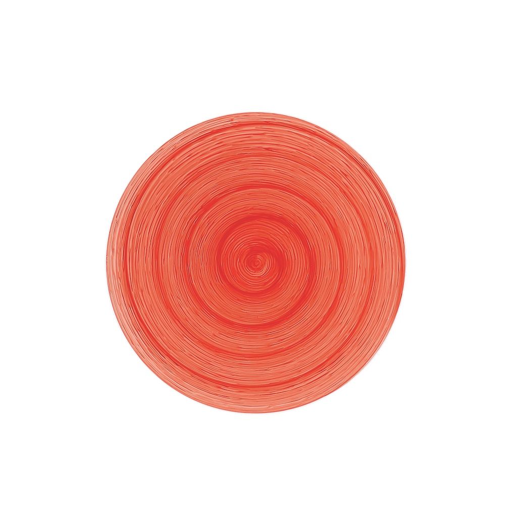 Memento Table Vertigo, Dessertteller Rot aus Keramik