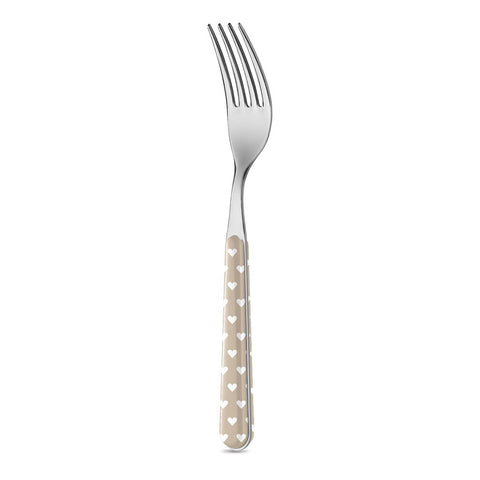 Forchetta Tavola - Cuoricini Tortora BD14060PTL - Neva
