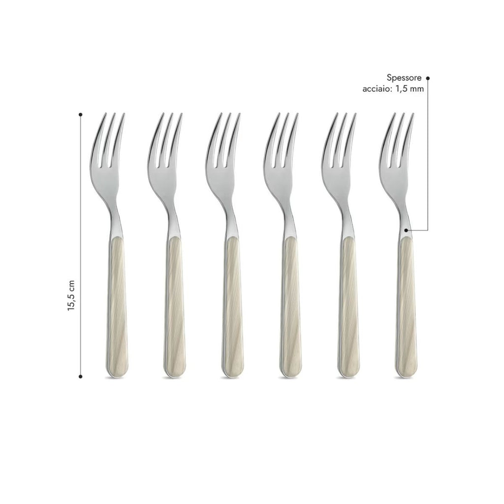6 Forchetta Dolce - Abete Avorio BD15500AV