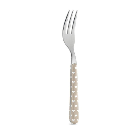 6 Dessert Fork - Dove Grey Hearts BD14060PTL