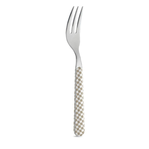 6 Forchetta Dolce - Pied de Poule Tortora BD14016T