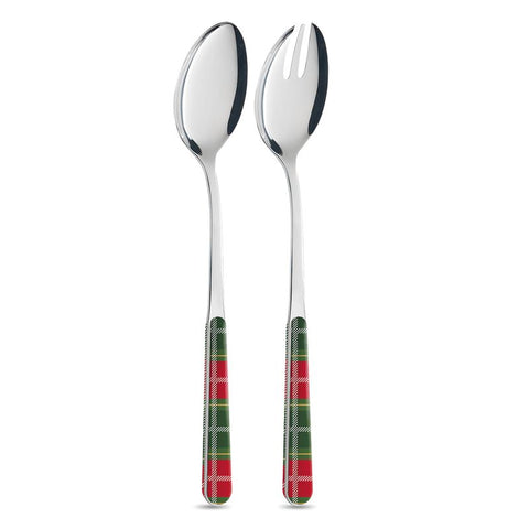Coppia Insalata - Tartan Rosso Verde BD14276
