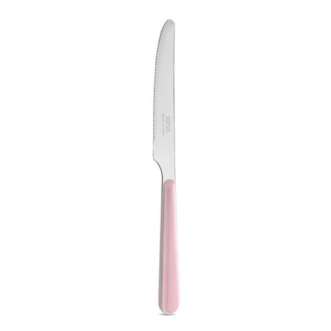 Coltello Tavola - Tinta Unita Rosa Polveroso LD14117PLM - Neva