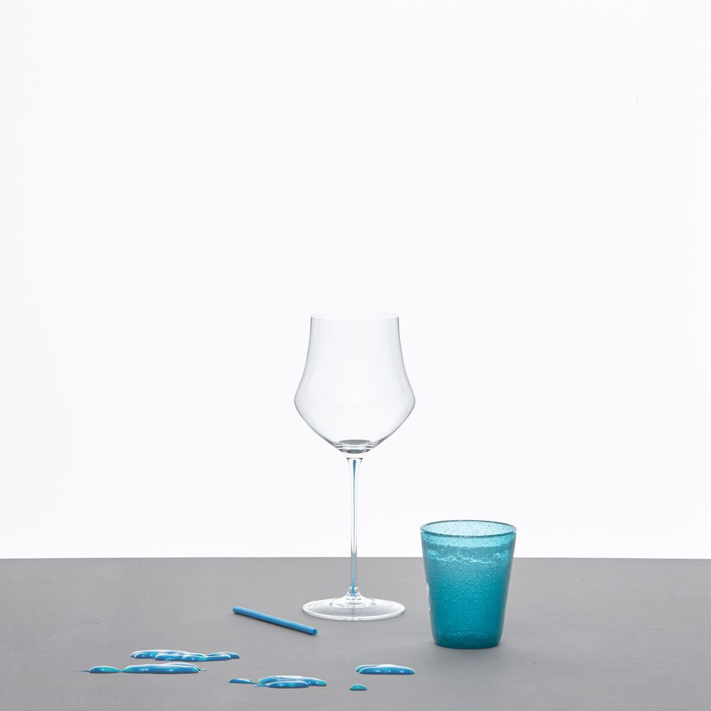 MEMENTO WINE TURQUOISE, calice da vino in cristallo 670 ml