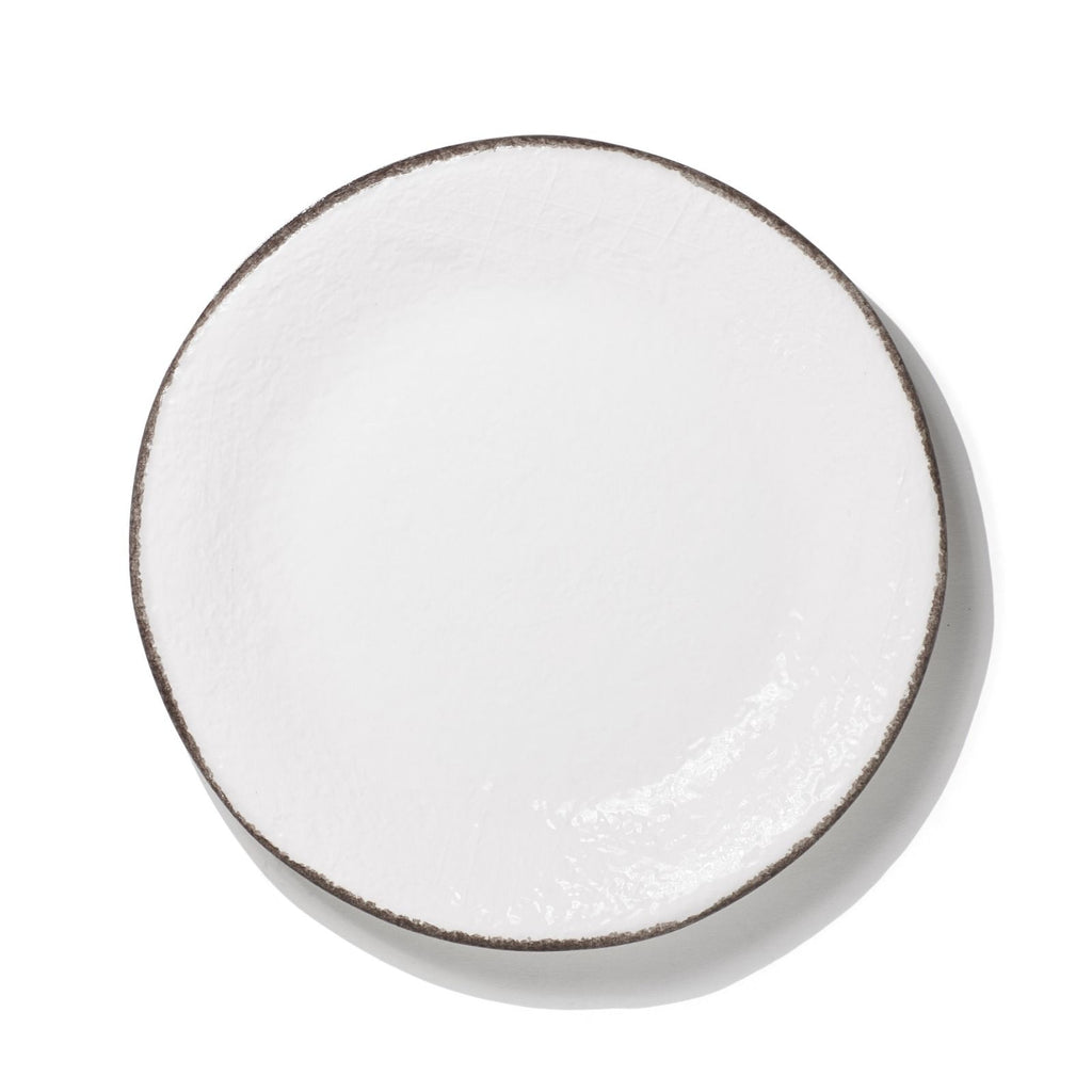 Memento Table Moon, assiette à dessert grigio tortora en céramique