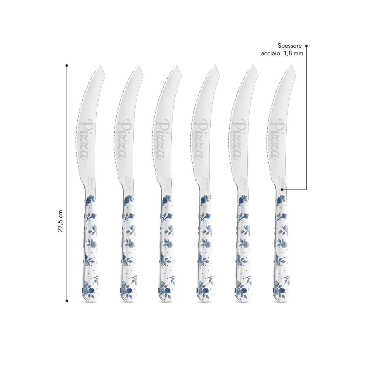 4 Coltello Pizza - Roses BD140115B-CT