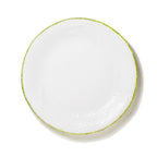 Memento Table Moon, assiette plate vert citron en céramique