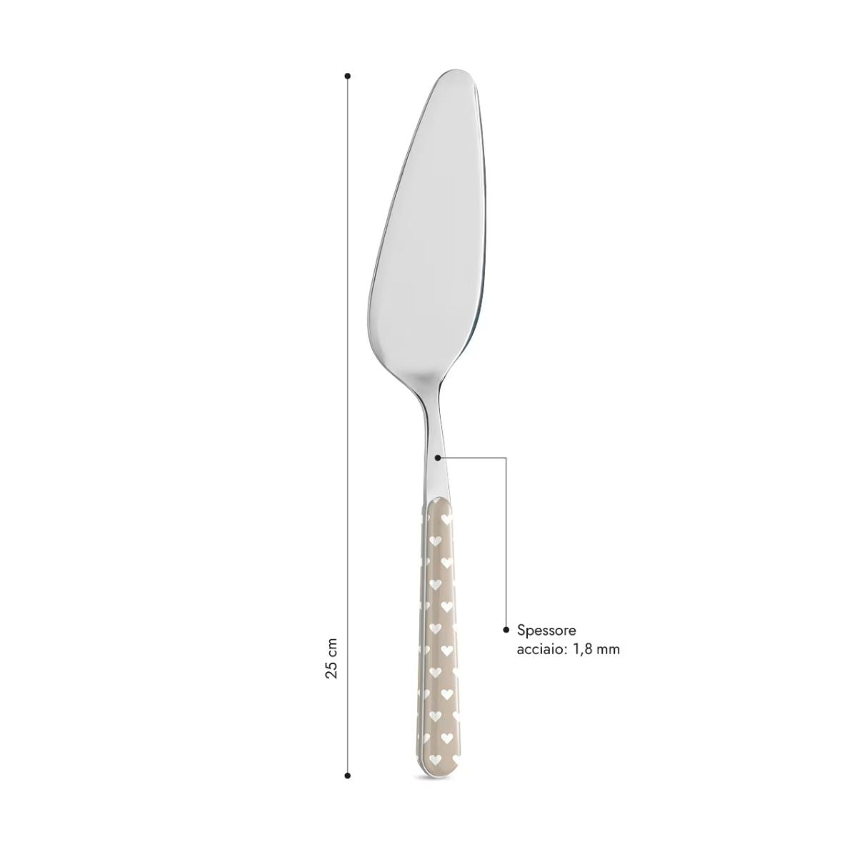 Pala Torta - Cuoricini Tortora BD14060PTL