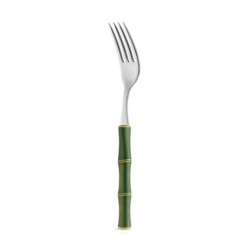 4 fourchettes de table en bambou vert LD14407C