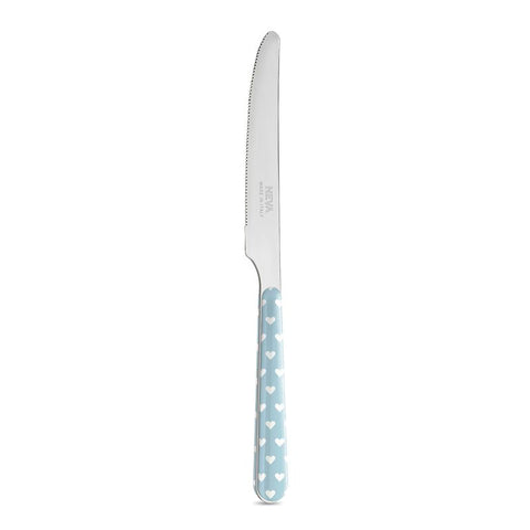 6 couteaux de table - Cœurs bleus BD14060PLC